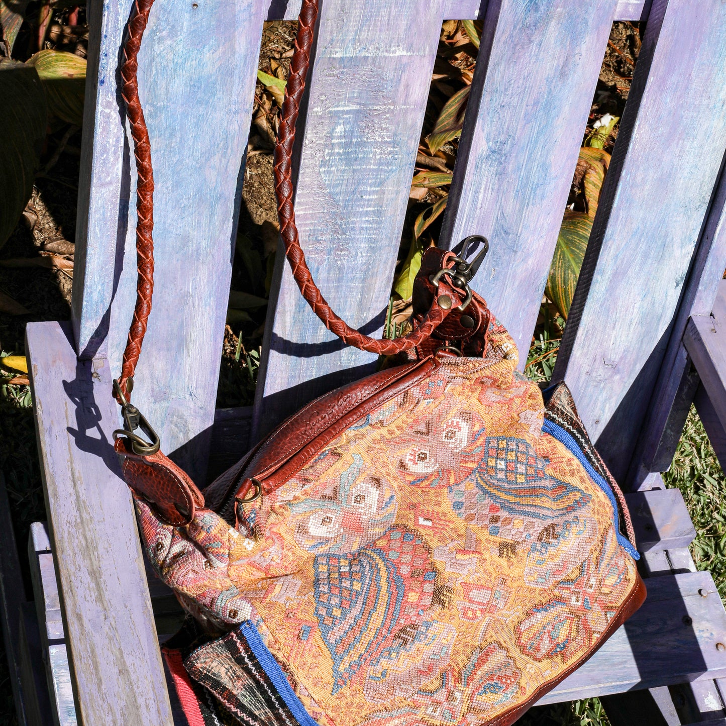 BEATRIZ MCDB + DIAMANTE STRAP - OOAK HUIPIL - COPPER - 19601