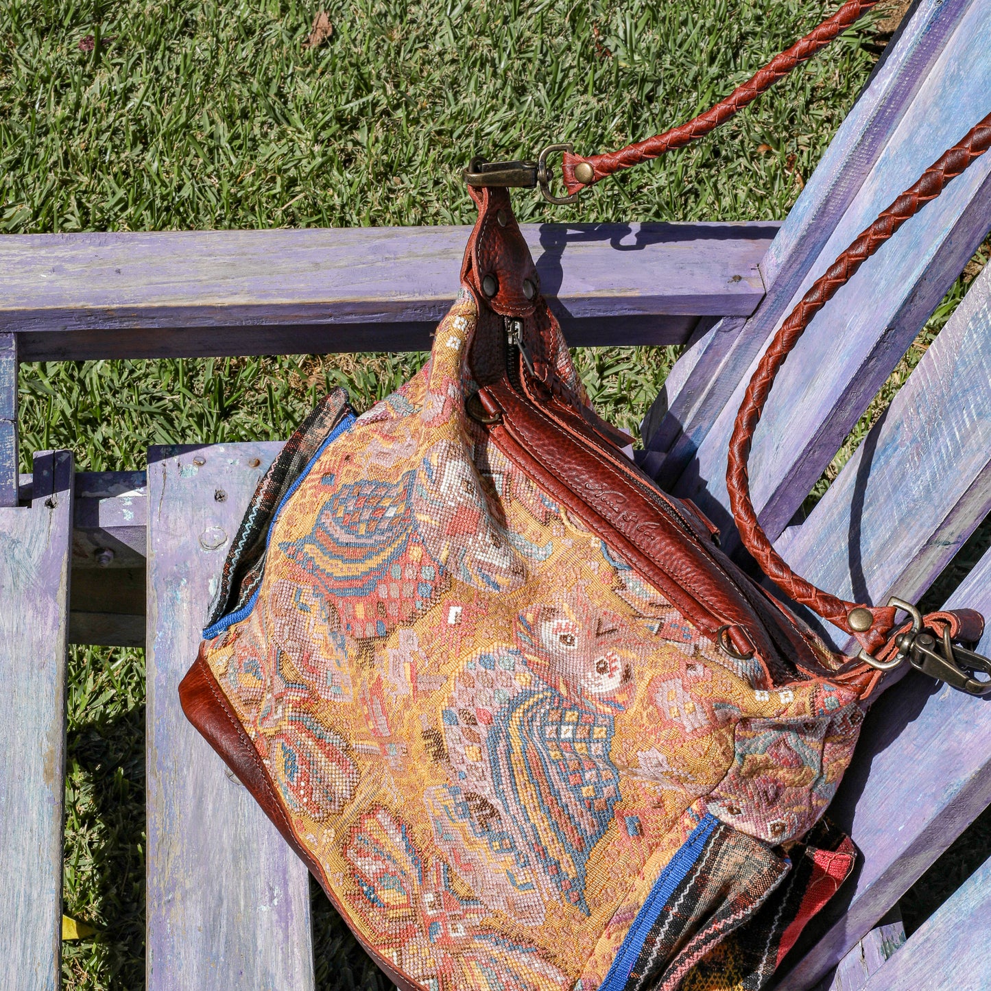 BEATRIZ MCDB + DIAMANTE STRAP - OOAK HUIPIL - COPPER - 19601