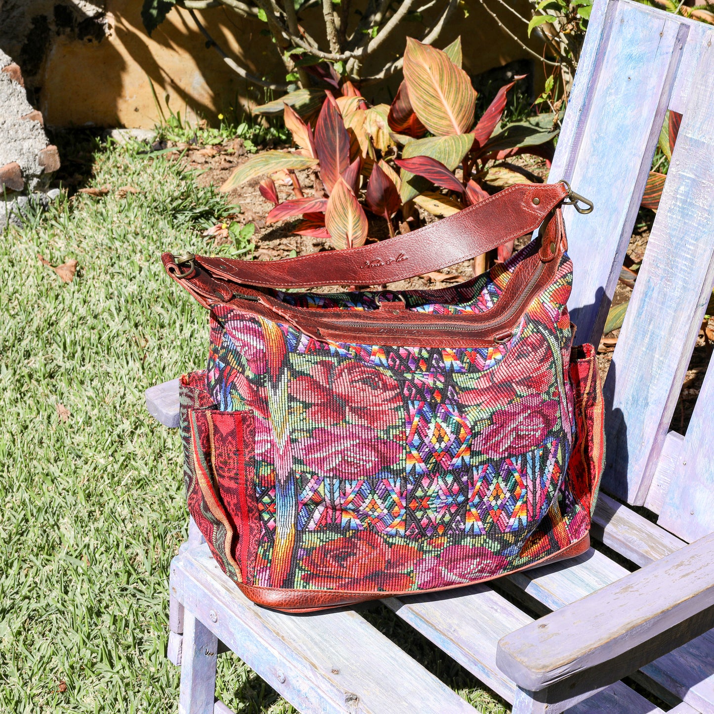 BEATRIZ CDB + DIAMANTE STRAP - OOAK HUIPIL - COPPER - NO. 19583