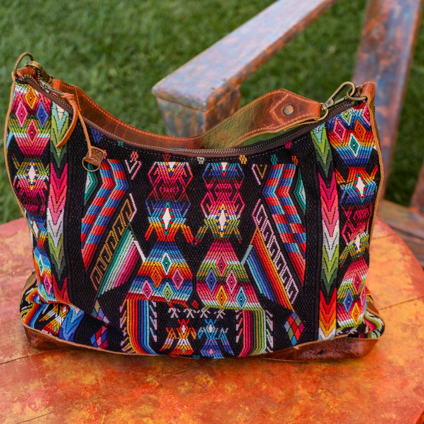 PENELOPE BAG - OOAK HUIPIL - HONEY - NO. 200713