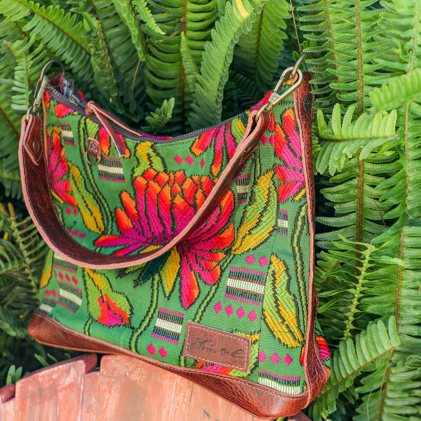 SMALL PENELOPE BAG - OOAK HUIPIL - COPPER - NO. 200757