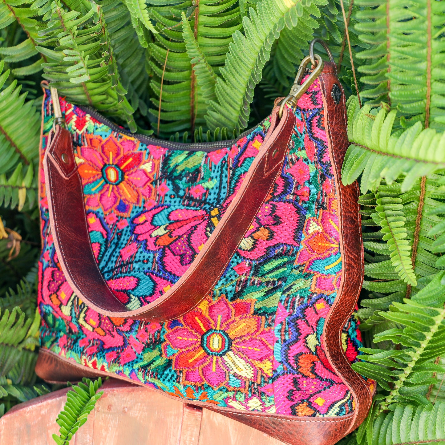 SMALL PENELOPE BAG - OOAK HUIPIL - COPPER - NO. 200755