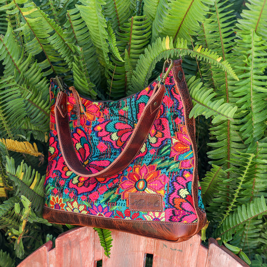 SMALL PENELOPE BAG - OOAK HUIPIL - COPPER - NO. 200755