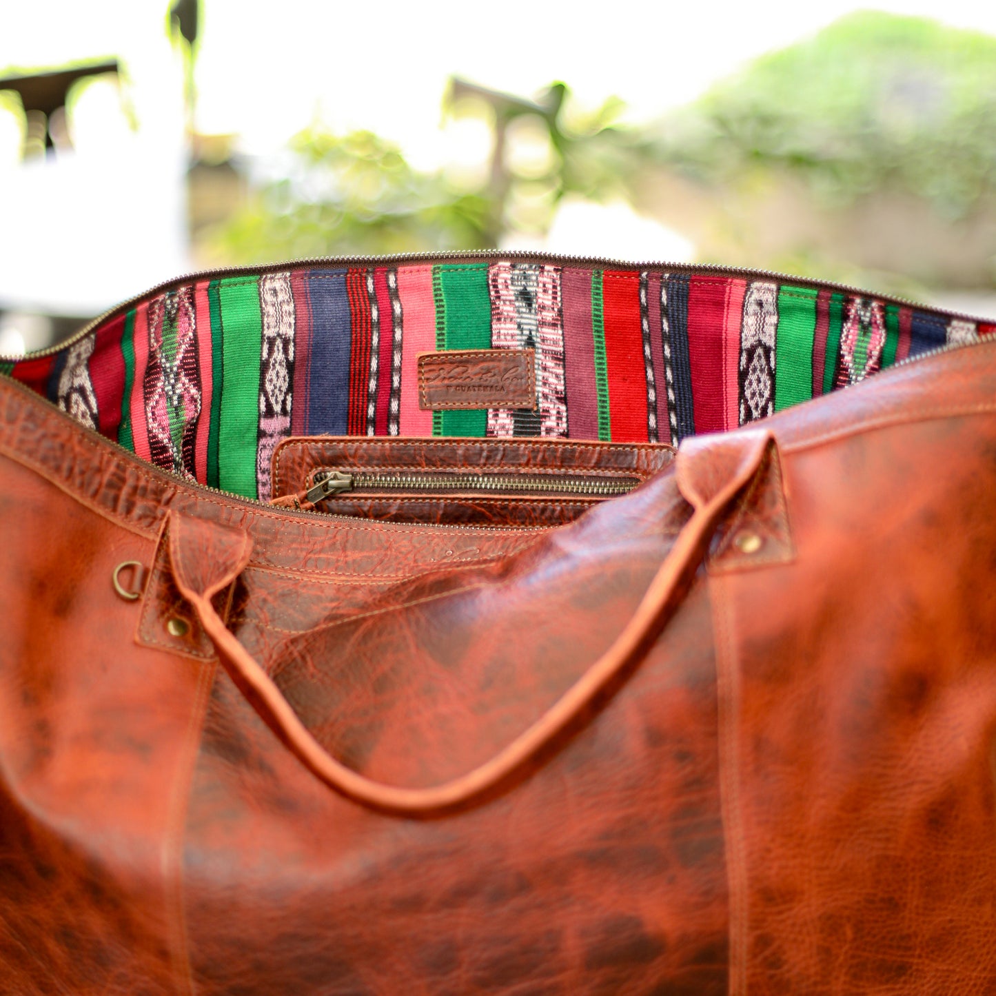 UPDATED PERFECT WEEKENDER - FULL LEATHER - COPPER