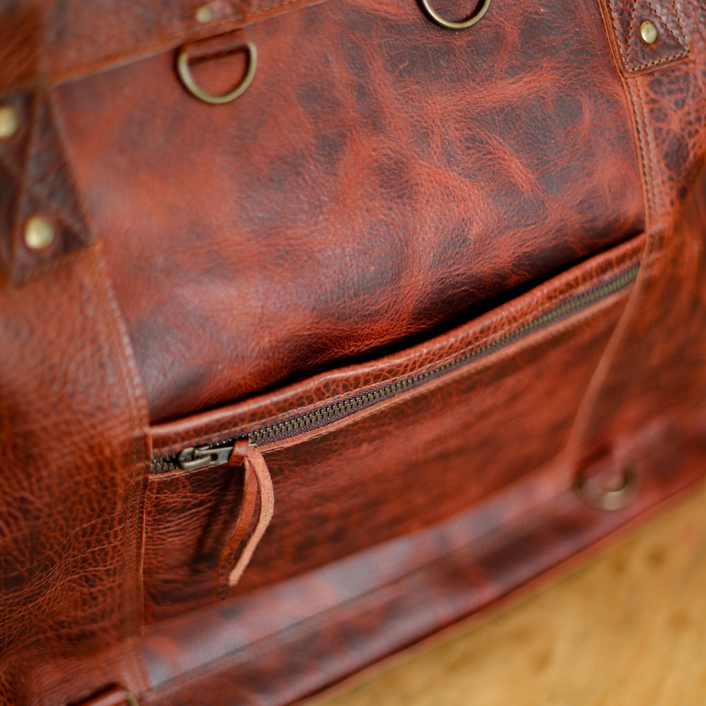 UPDATED PERFECT WEEKENDER - FULL LEATHER - COPPER