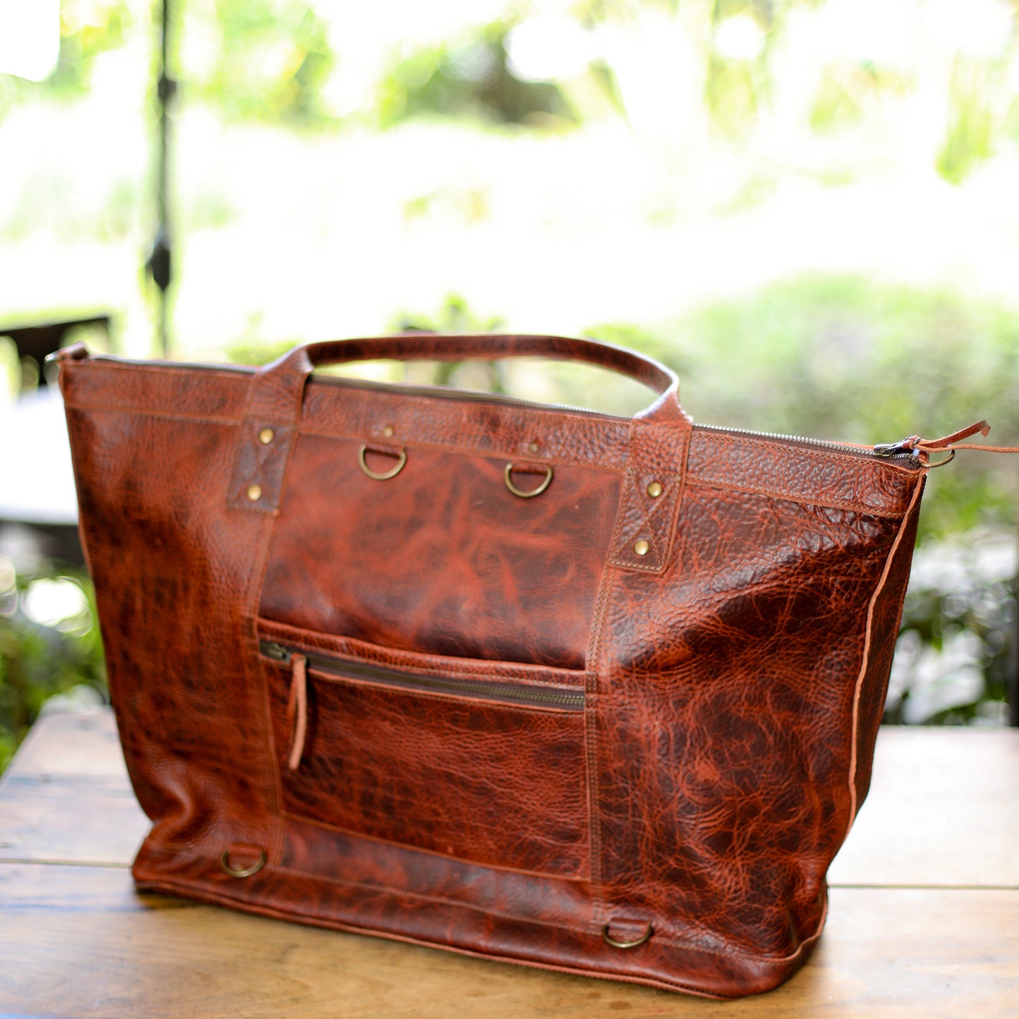 UPDATED PERFECT WEEKENDER - FULL LEATHER - COPPER