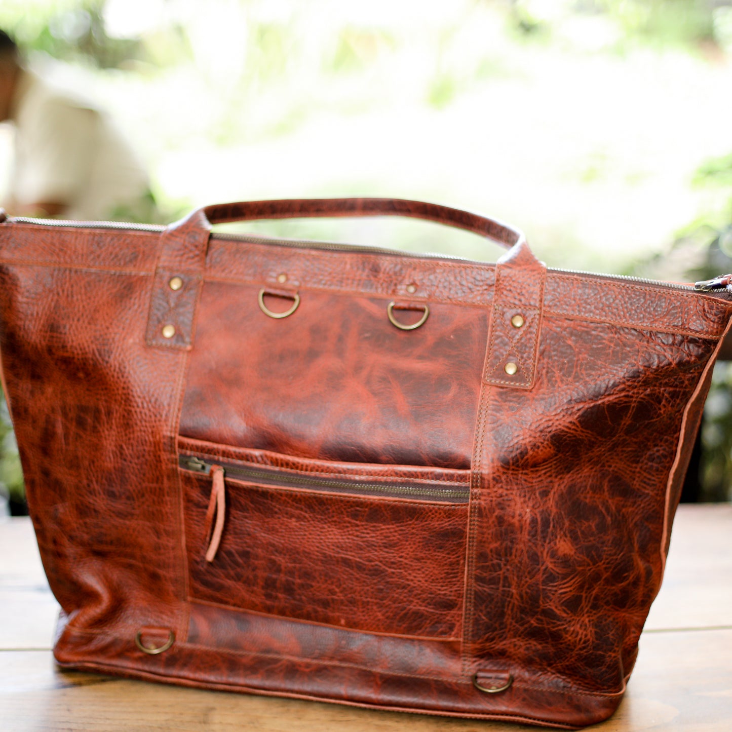 UPDATED PERFECT WEEKENDER - FULL LEATHER - COPPER
