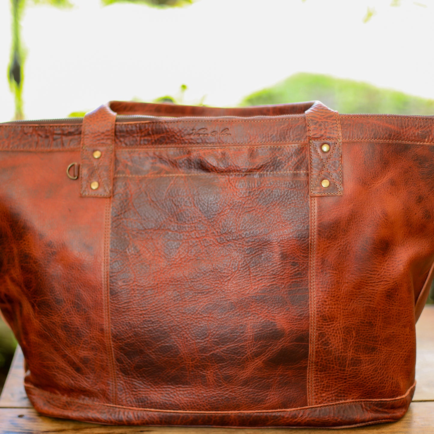 UPDATED PERFECT WEEKENDER - FULL LEATHER - COPPER