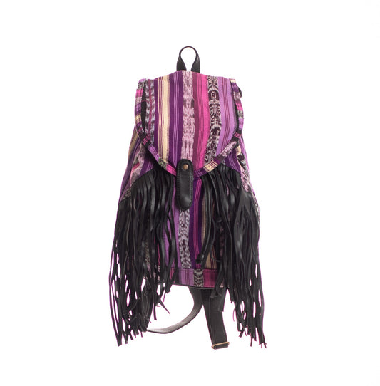 FRINGE BACKPACK - OOAK CORTE - BLACK - NO. 28127