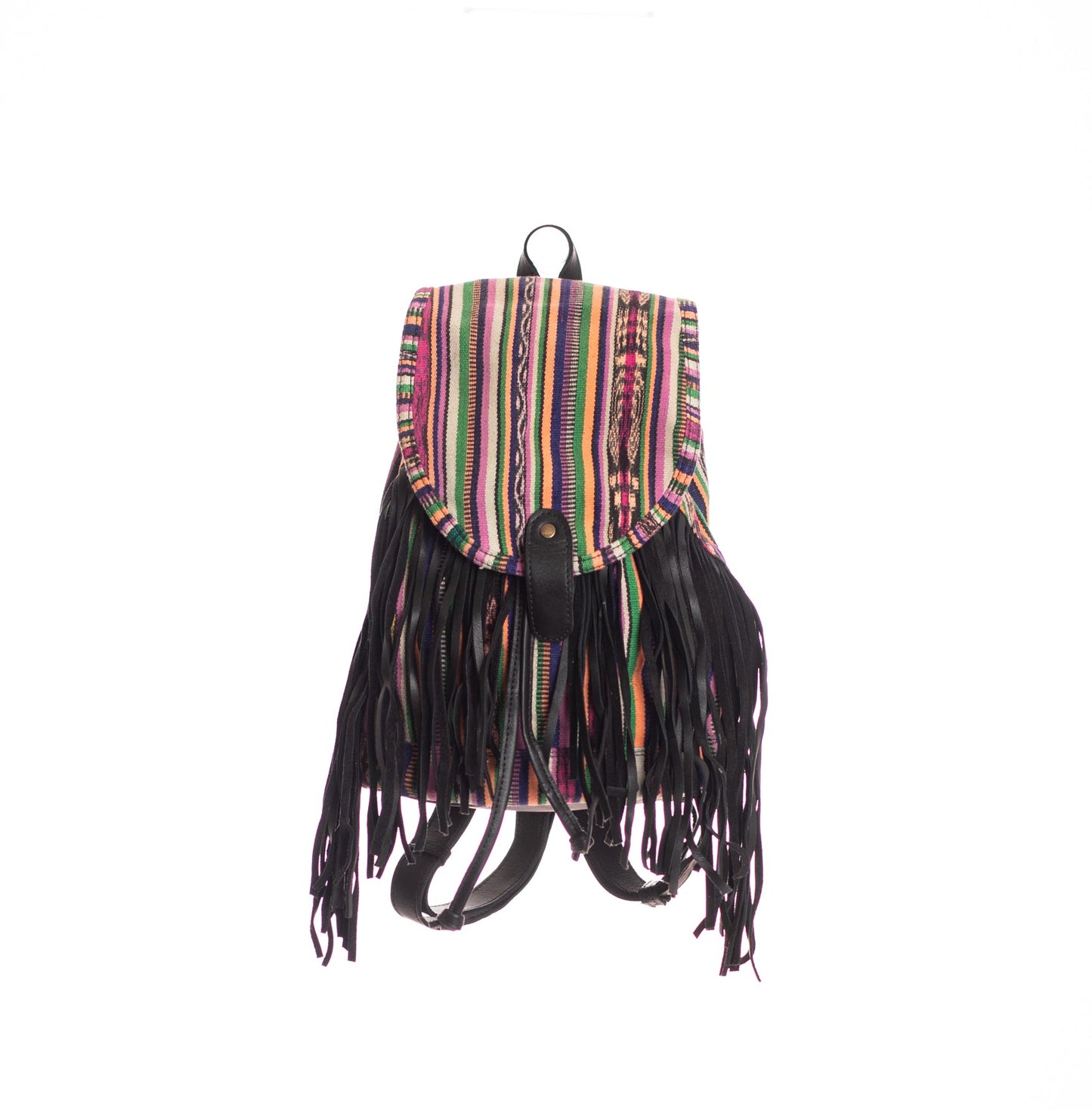 FRINGE BACKPACK - OOAK CORTE - BLACK - NO. 28064