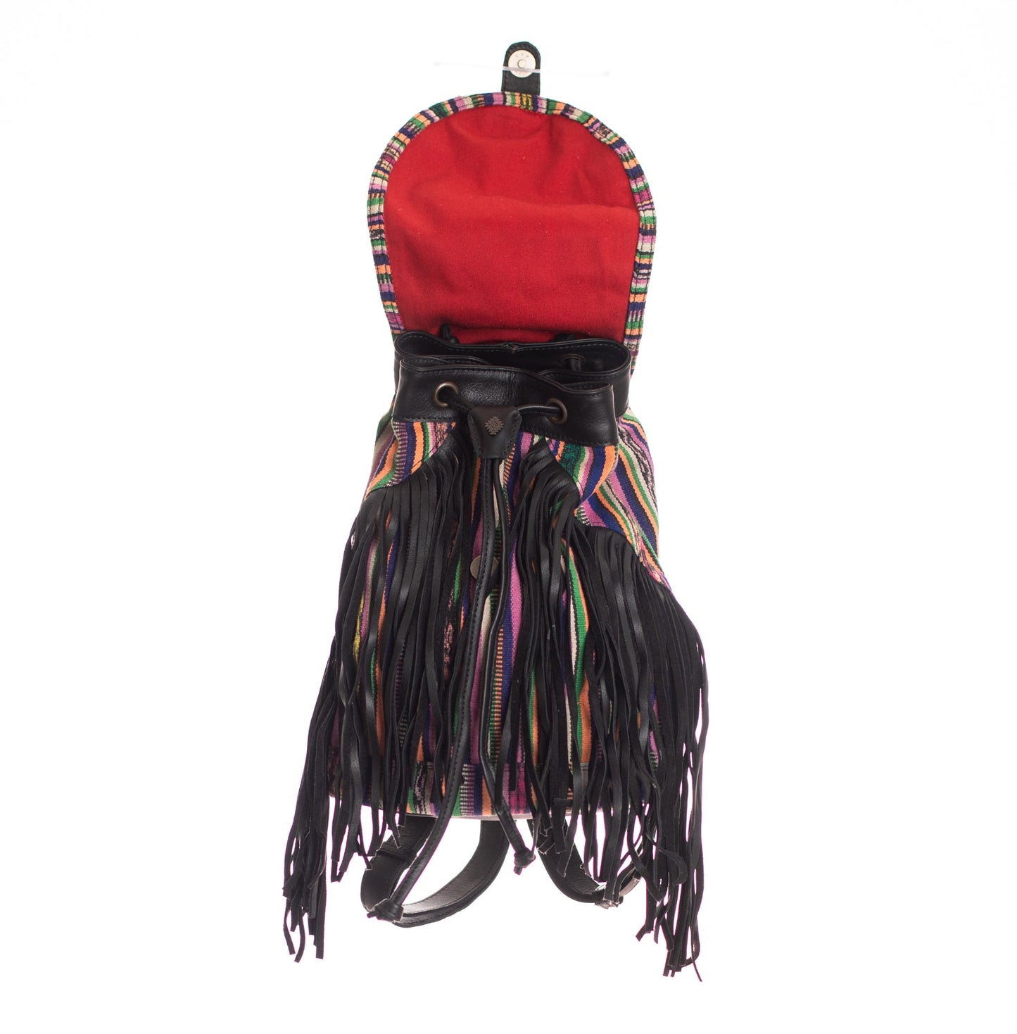 FRINGE BACKPACK - OOAK CORTE - BLACK - NO. 28064