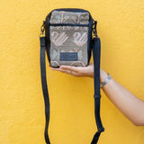 CROSSBODY TRAVEL BAG - OOAK HUIPIL - BLACK - NO. 13975