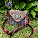 SIGNATURE EDITION DOUBLE CLUTCH SET - OOAK HUIPIL - VINO TINTO - NO. 202361