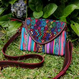 SIGNATURE EDITION DOUBLE CLUTCH SET - OOAK HUIPIL - VINO TINTO - NO. 202365