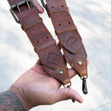 DOUBLE BUCKLE BACKPACK STRAP SET - HONEY
