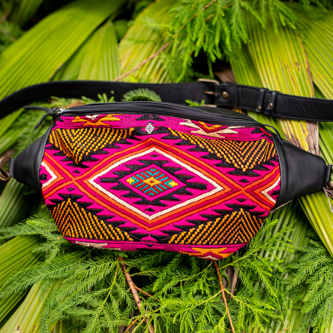 EL DON MANNY PACK - OOAK HUIPIL - BLACK - NO. 17024