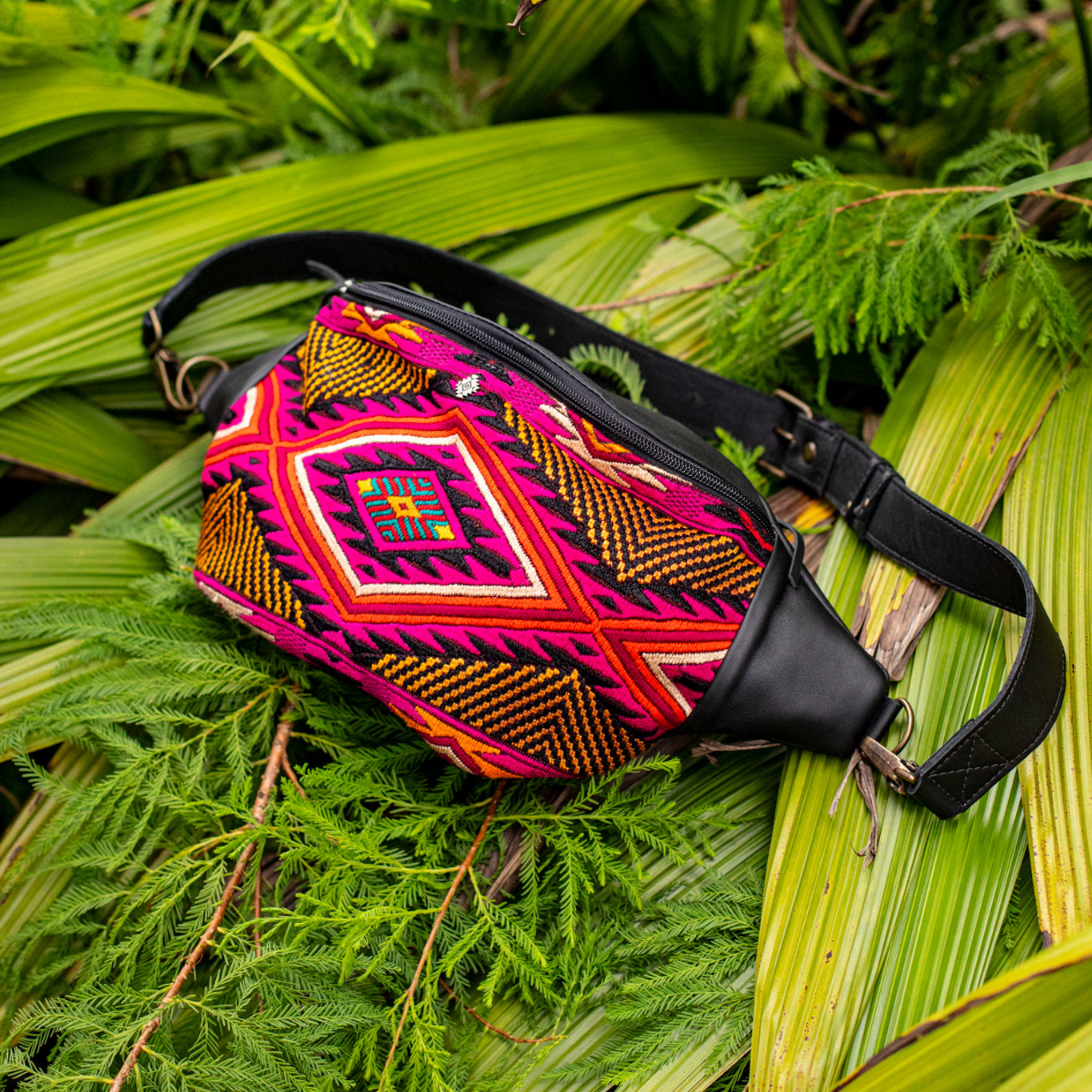 EL DON MANNY PACK - OOAK HUIPIL - BLACK - NO. 17024