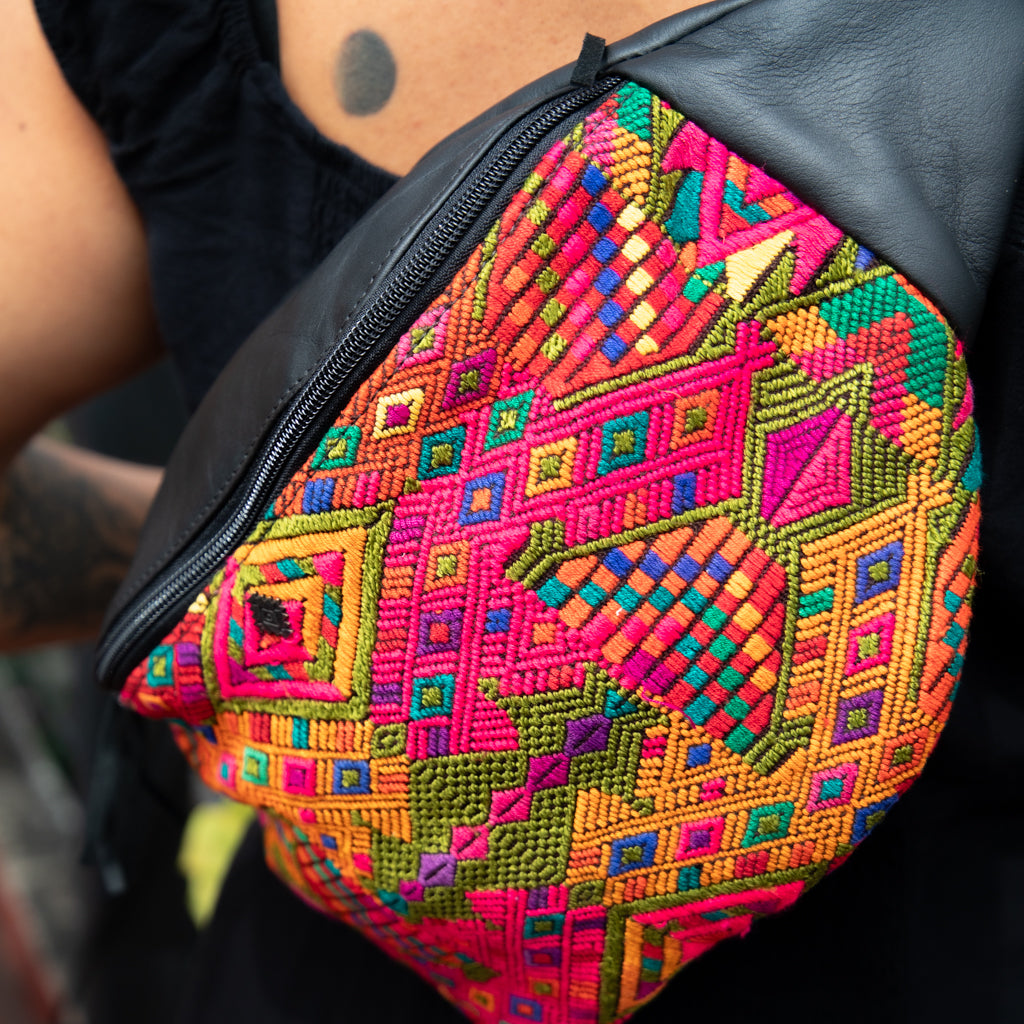 EL DON MANNY PACK - OOAK HUIPIL - BLACK - NO. 18042