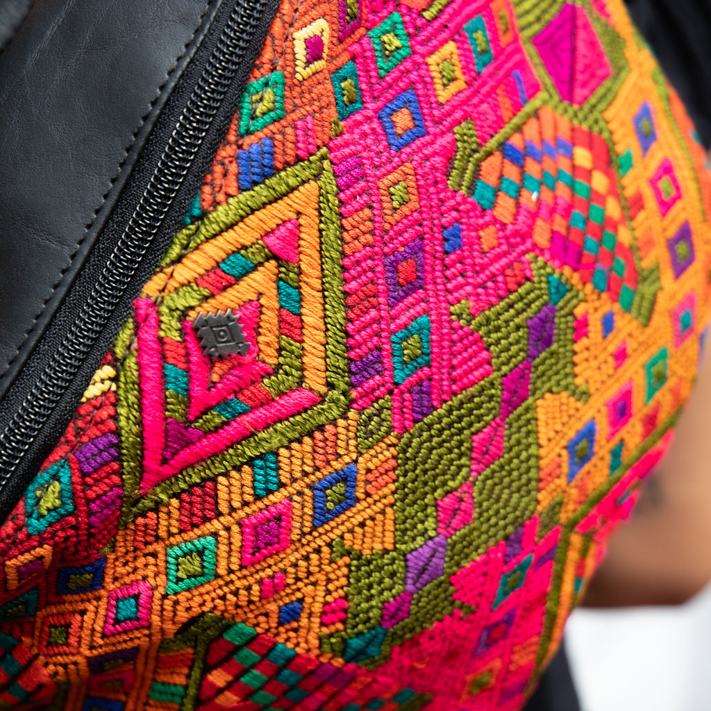 EL DON MANNY PACK - OOAK HUIPIL - BLACK - NO. 18042