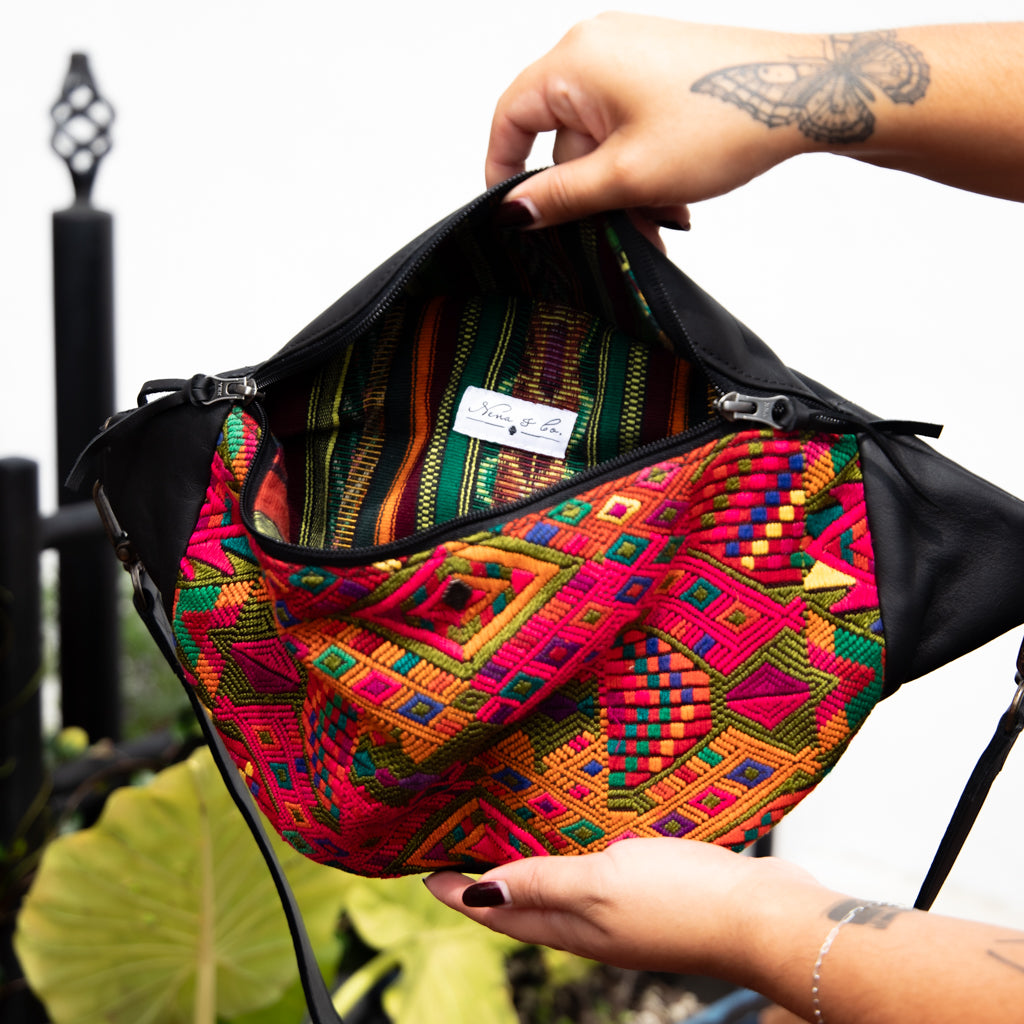 EL DON MANNY PACK - OOAK HUIPIL - BLACK - NO. 18042