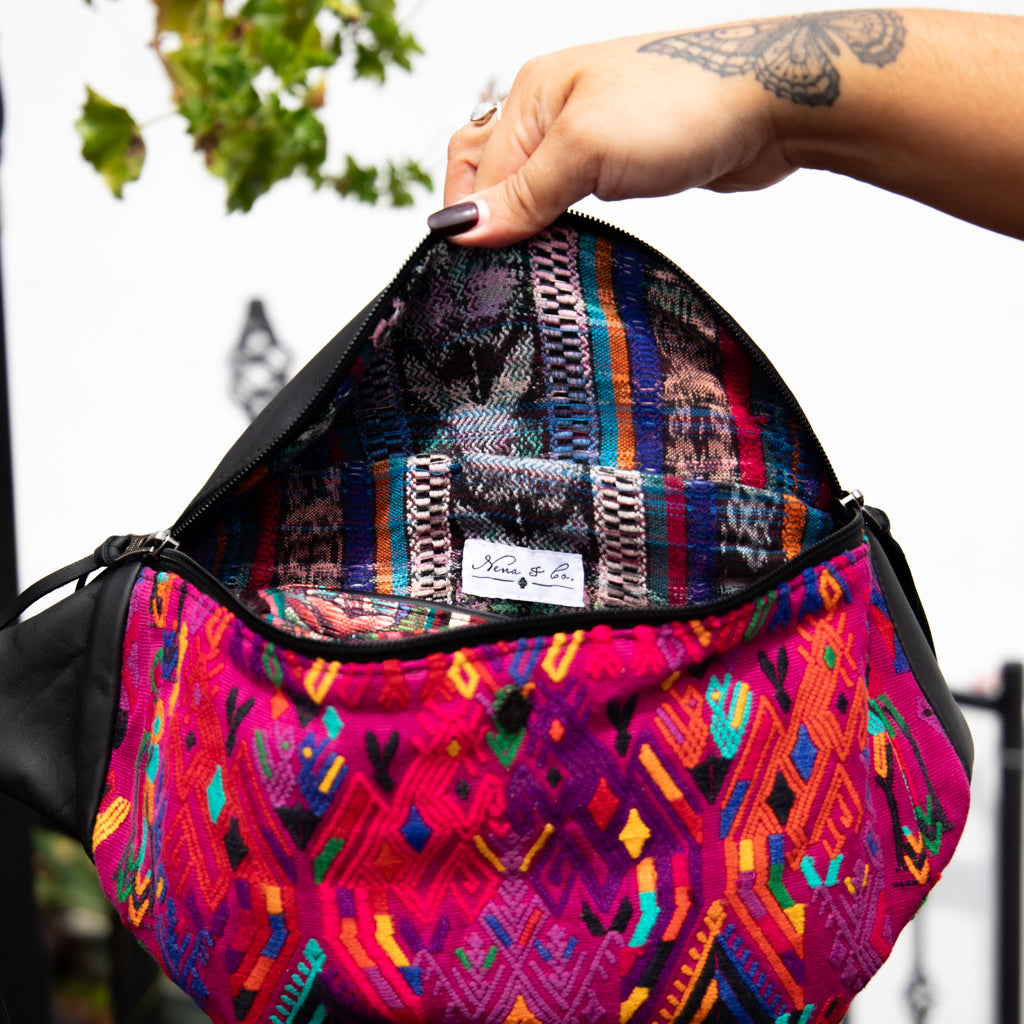 EL DON MANNY PACK - OOAK HUIPIL - BLACK - NO. 18038