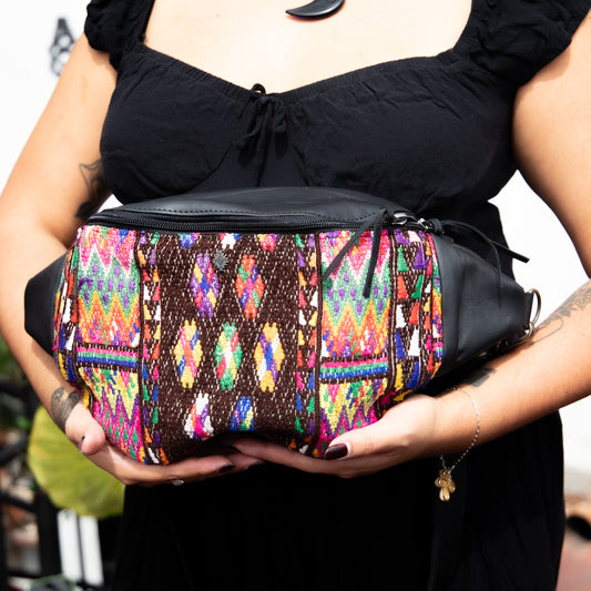 EL DON MANNY PACK - OOAK HUIPIL - BLACK - NO. 18039