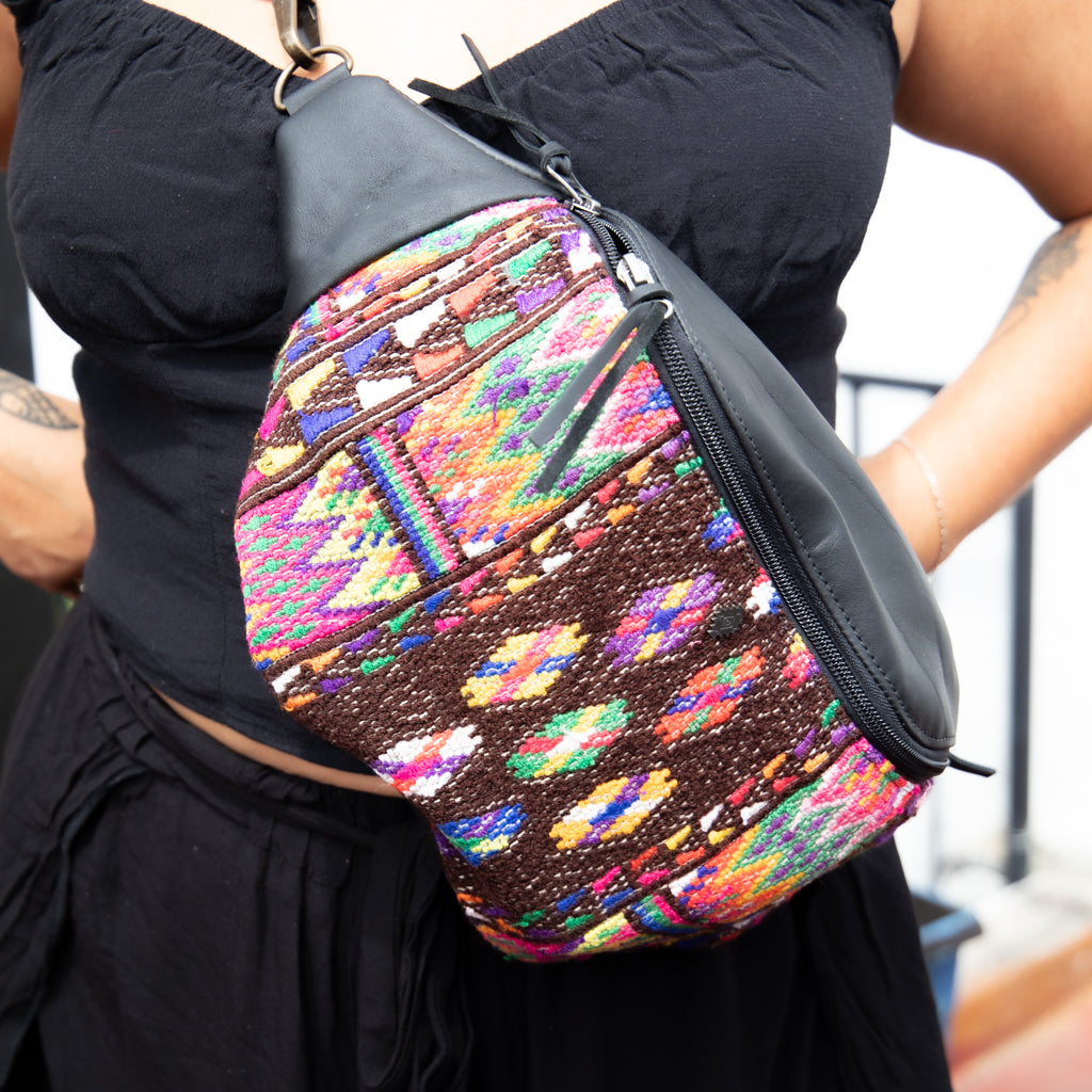 EL DON MANNY PACK - OOAK HUIPIL - BLACK - NO. 18039