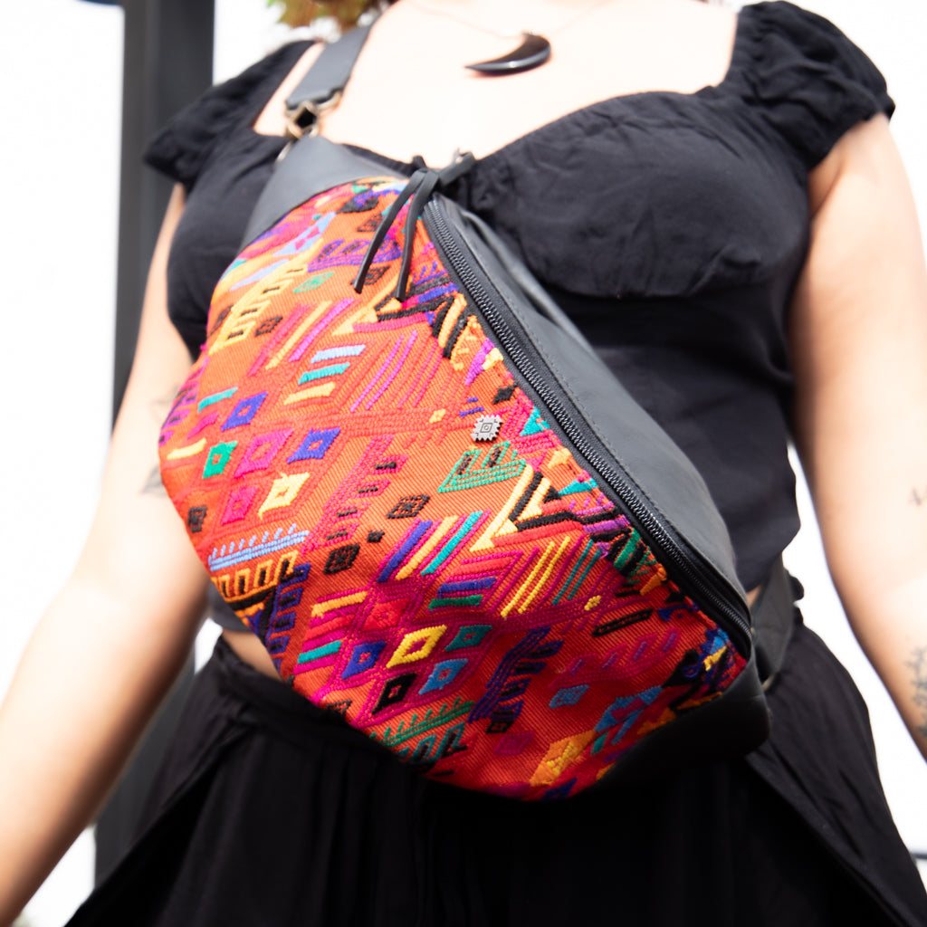 EL DON MANNY PACK - OOAK HUIPIL - BLACK - NO. 18041