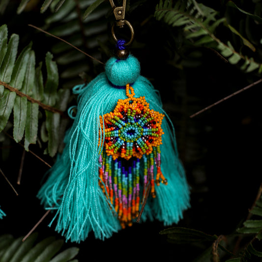 CLASSIC TASSEL - BEADED FLOWER CHARM - NO. 200272