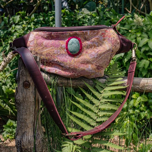 EL DON MANNY PACK WITH JADE - OOAK HUIPIL - VINO TNTO - NO. 15540