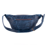 ETHAN BAG - FULL LEATHER - NAVY