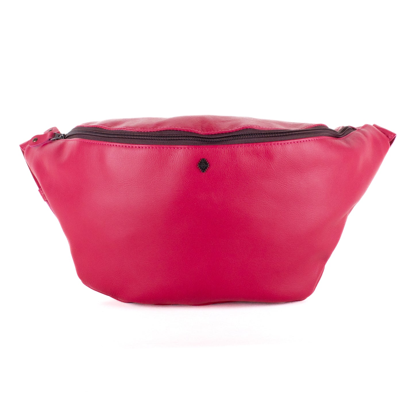 ETHAN BAG - FULL LEATHER - RASPBERRY