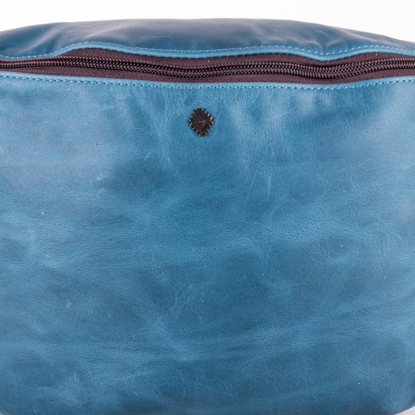 ETHAN BAG - FULL LEATHER - CERULEAN