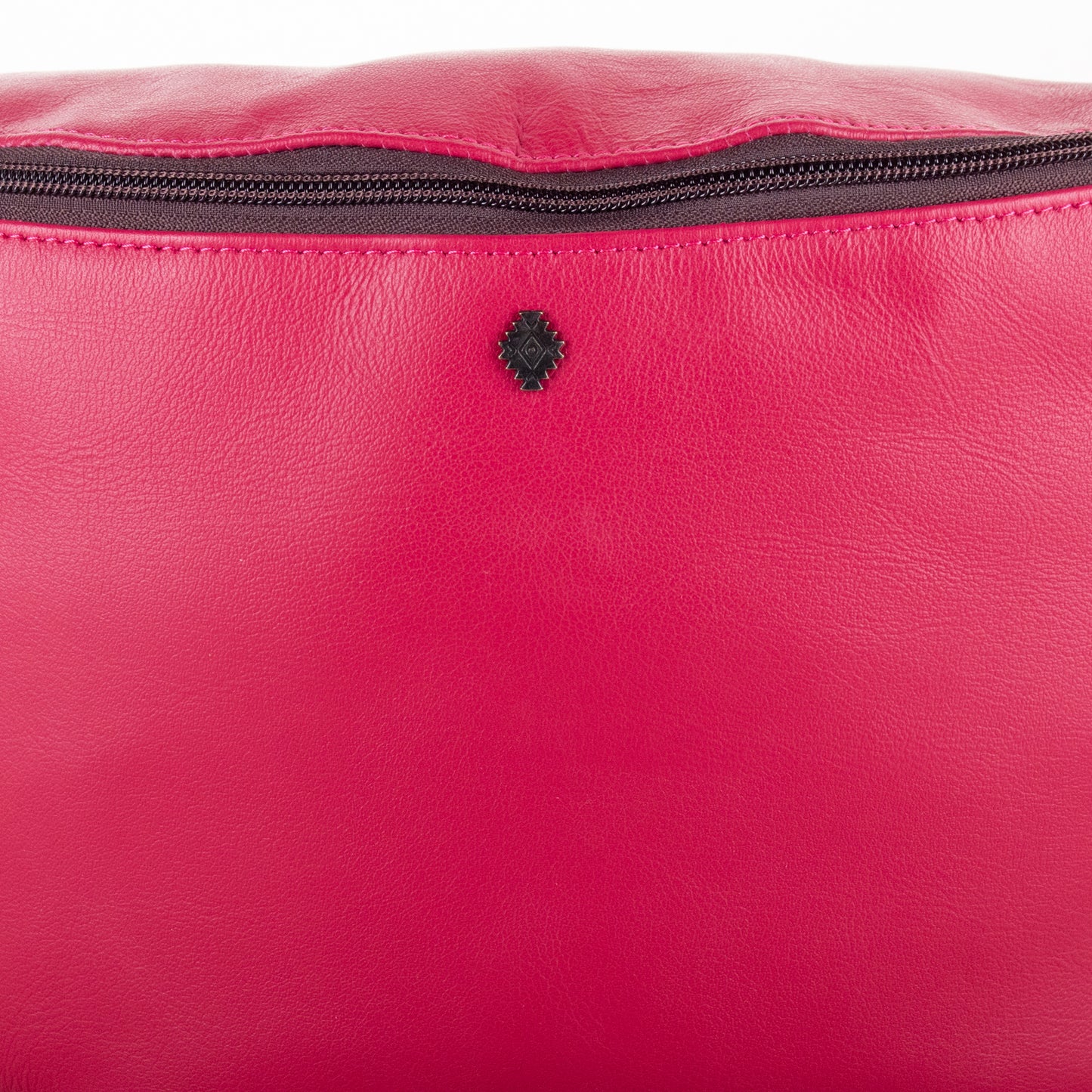 ETHAN BAG - FULL LEATHER - RASPBERRY
