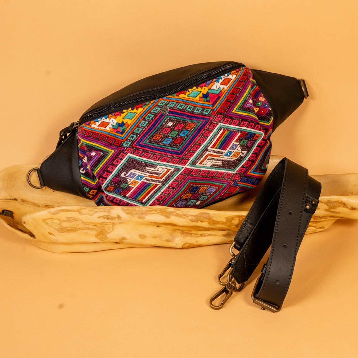 EL DON MANNY PACK - OOAK HUIPIL - BLACK - NO. 16208