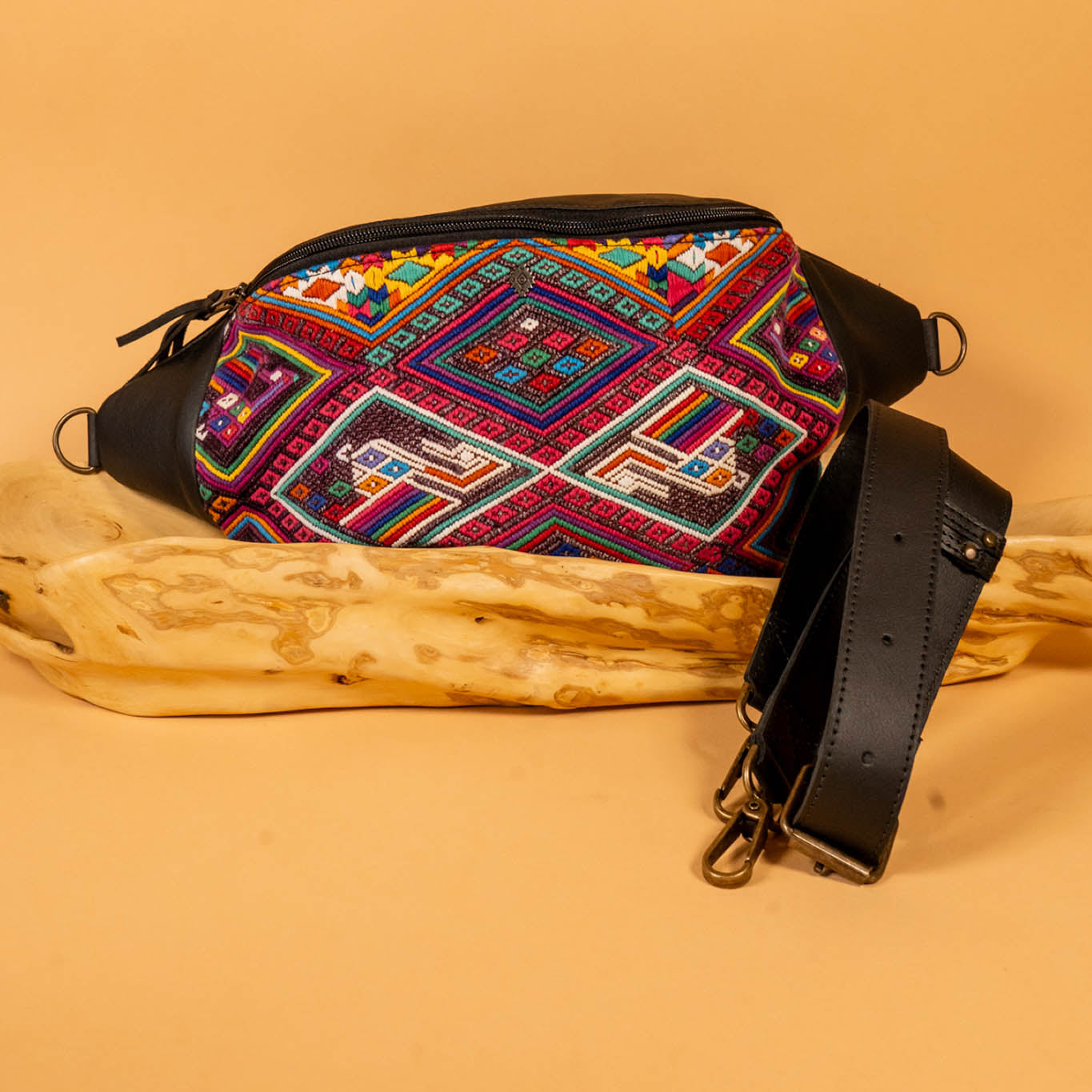 EL DON MANNY PACK - OOAK HUIPIL - BLACK - NO. 16208