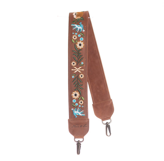 BAG STRAP - 10 YEAR ANNIVERSARY - EMBROIDERED - AZURE