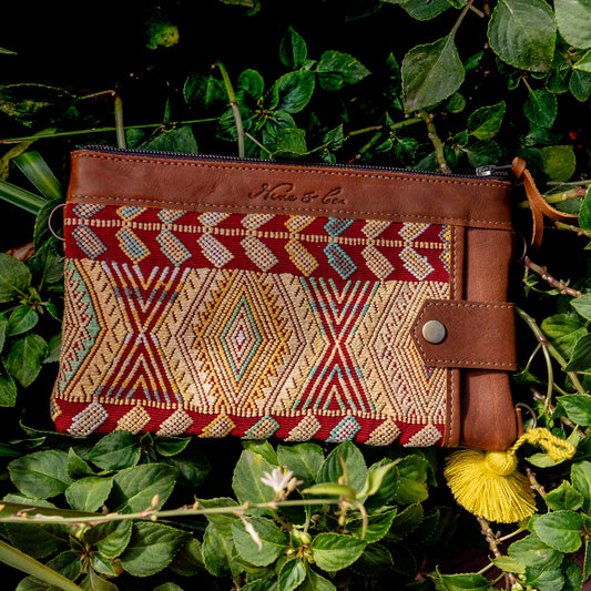 EVERYTHING CLUTCH - OOAK HUIPIL - CAFE - NO. 14010