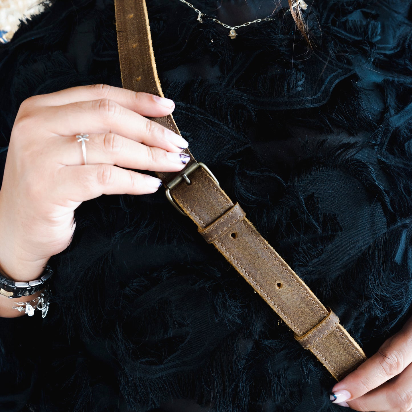 FANCY POUCH - FULL LEATHER - TEXAS