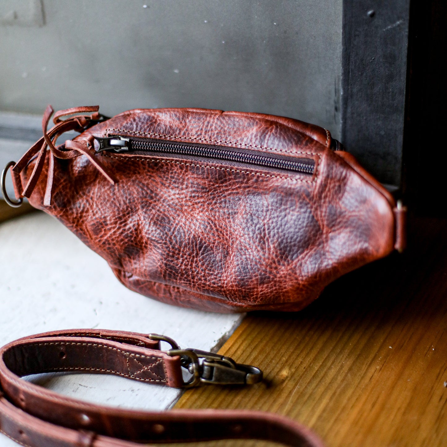 FANCY POUCH - OOAK HUIPIL - COPPER - NO. 18988