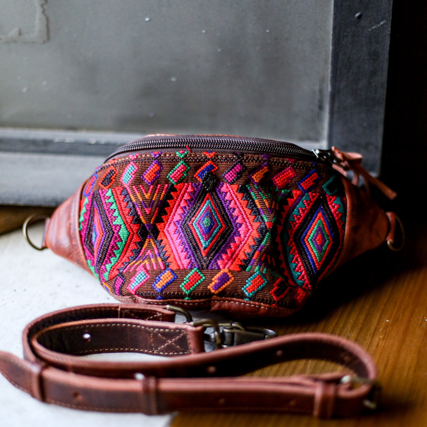 FANCY POUCH - OOAK HUIPIL - COPPER - NO. 18988
