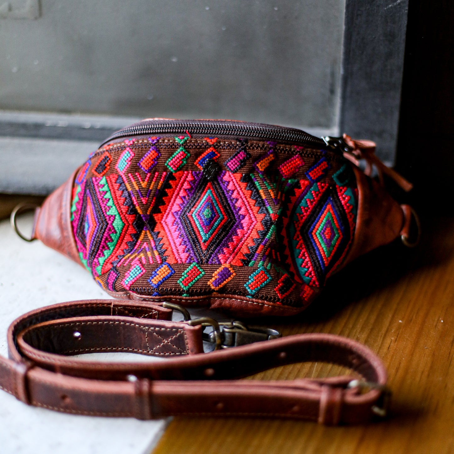 FANCY POUCH - OOAK HUIPIL - COPPER - NO. 18988