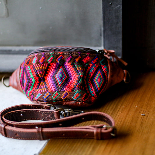 FANCY POUCH - OOAK HUIPIL - COPPER - NO. 18988