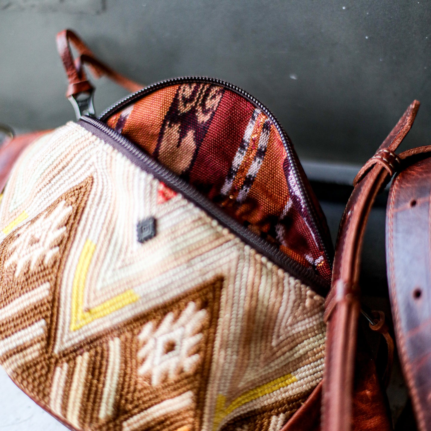 FANCY POUCH - OOAK HUIPIL - COPPER - NO. 18991