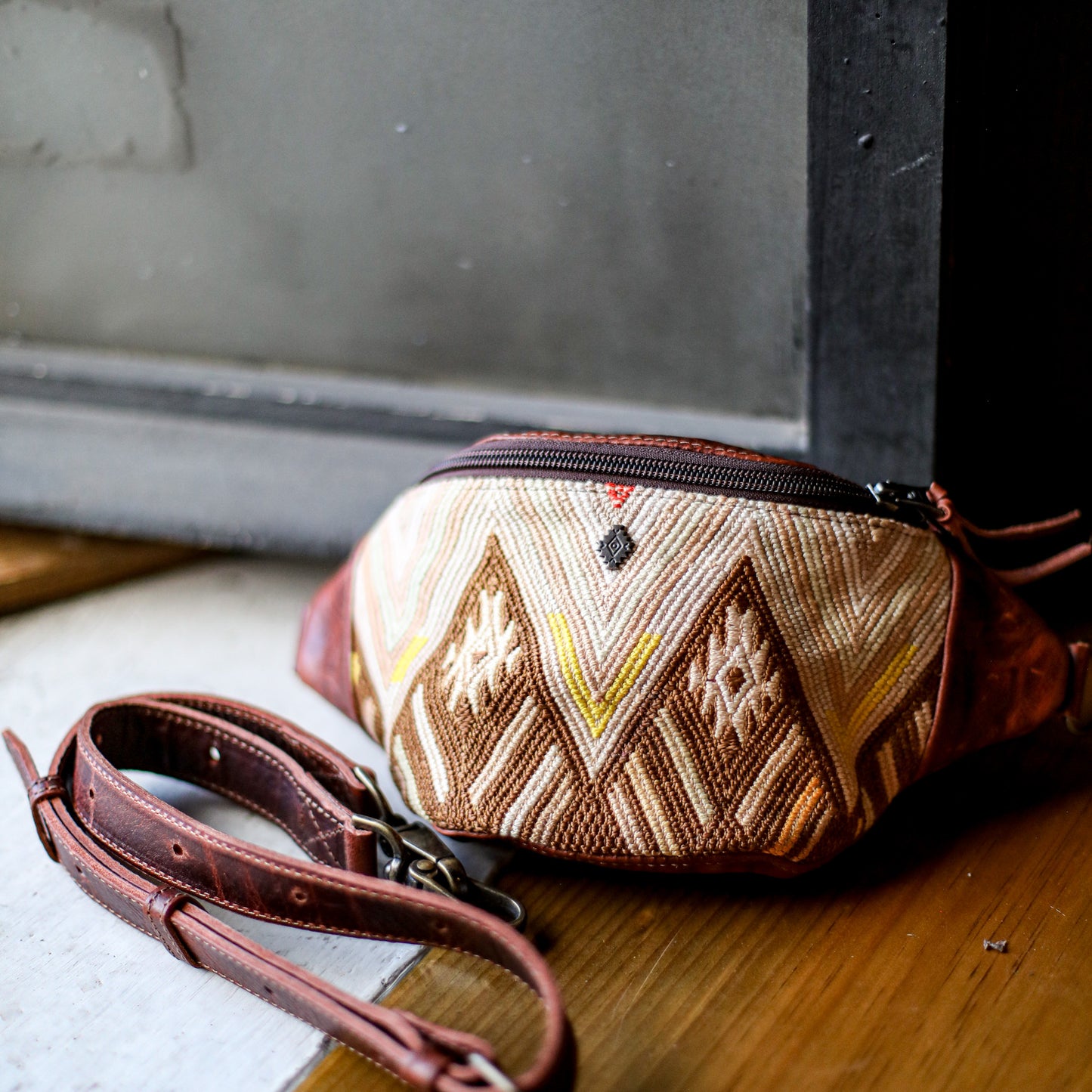 FANCY POUCH - OOAK HUIPIL - COPPER - NO. 18991