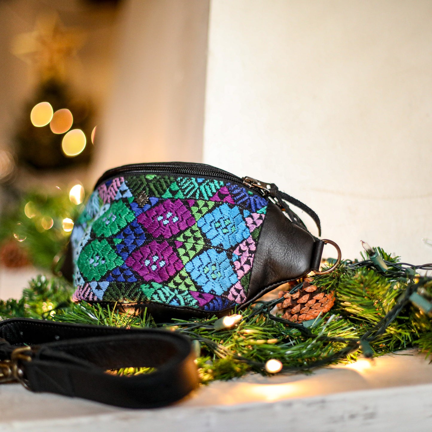 FANCY POUCH - OOAK HUIPIL - BLACK - NO. 18981