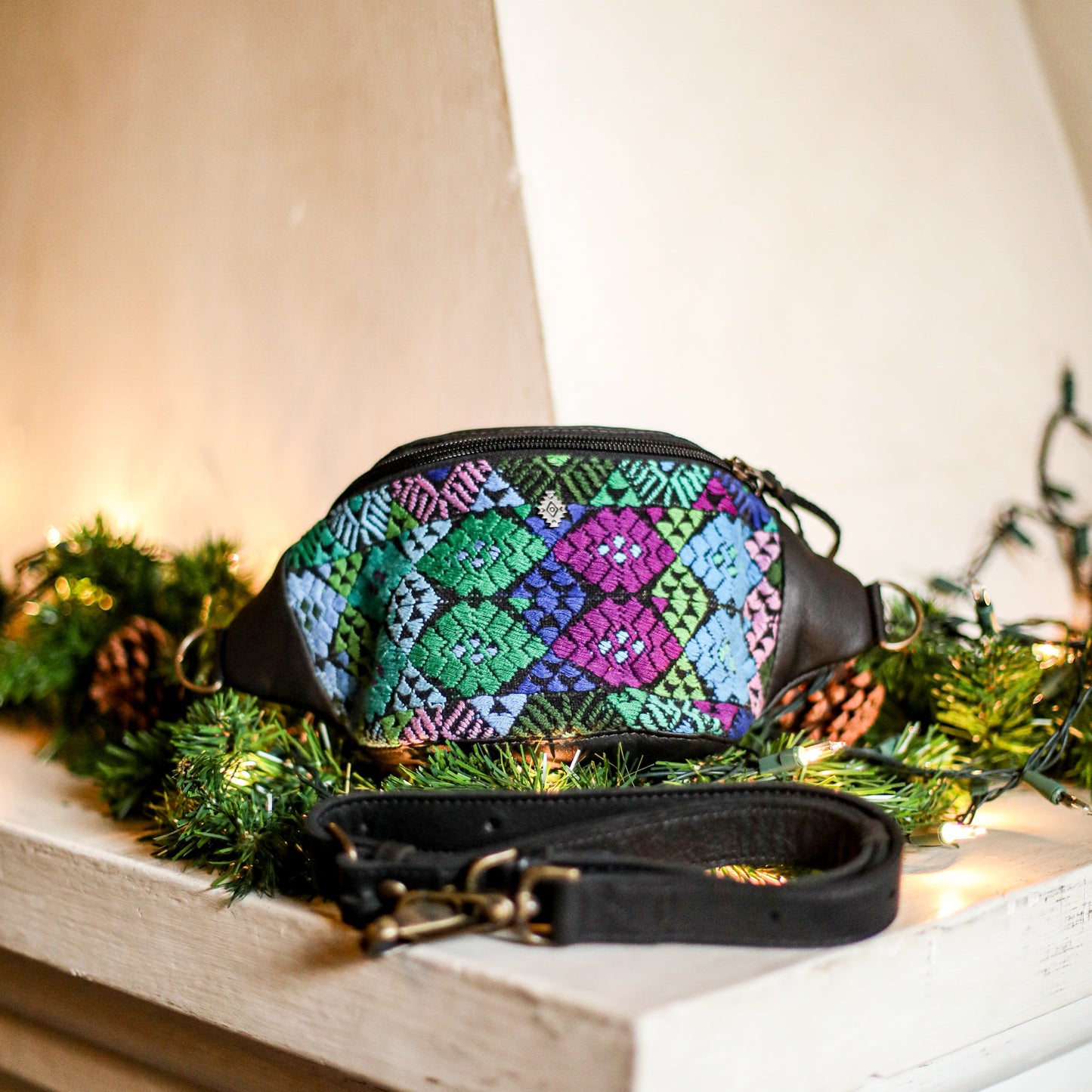 FANCY POUCH - OOAK HUIPIL - BLACK - NO. 18981