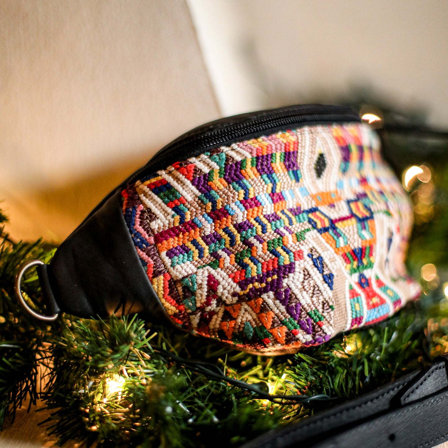 FANCY POUCH - OOAK HUIPIL - BLACK - NO. 18977