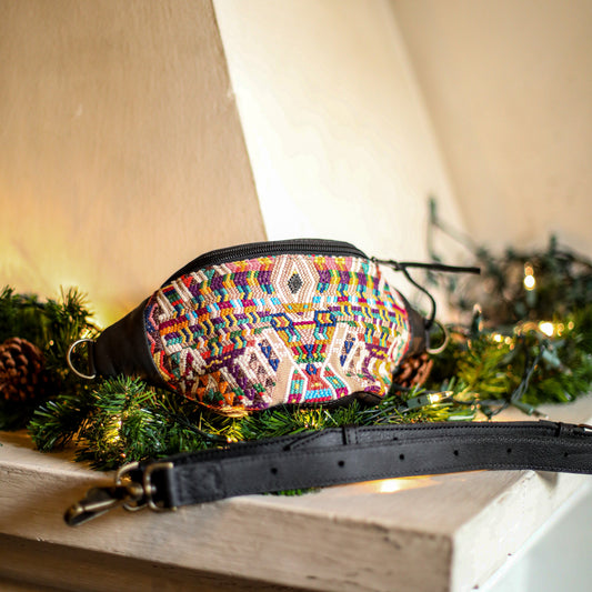 FANCY POUCH - OOAK HUIPIL - BLACK - NO. 18977