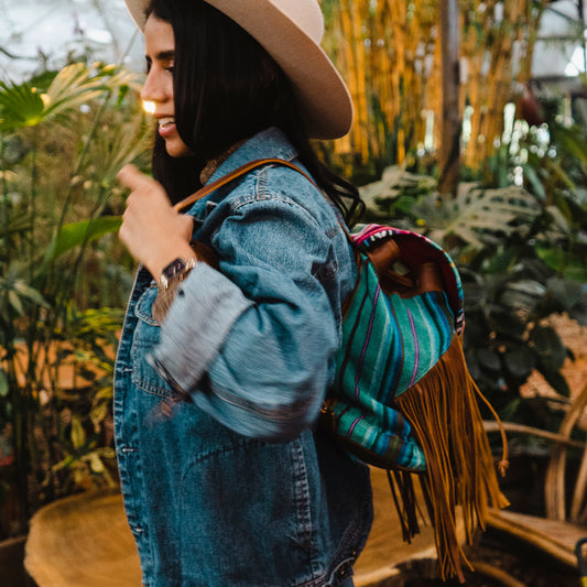ALI'S STASH - FRINGE BACKPACK - BAJA - CAFE - NO. A-10028